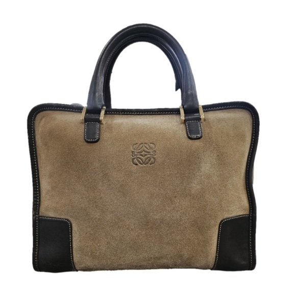 Auth Loewe Amazona 32 Suede Leather Handbag *Super Soft* - Picture 1 of 13